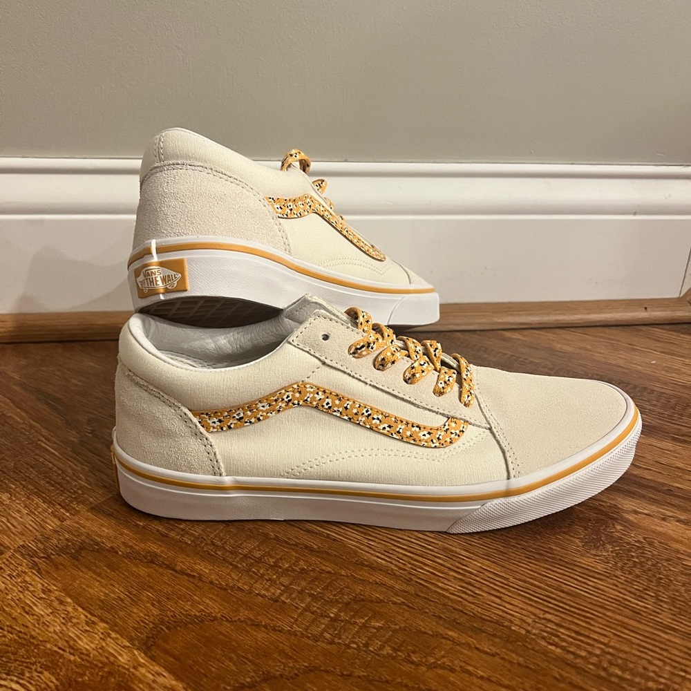 Vans Off-White and Yellow Sneakers
